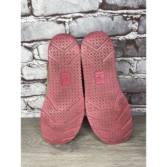 Ariat Cruiser Shoes Tan Suede Pink Slip On Loafer Flat Casual Women Sz 10B US/41 - Picture 7 of 16